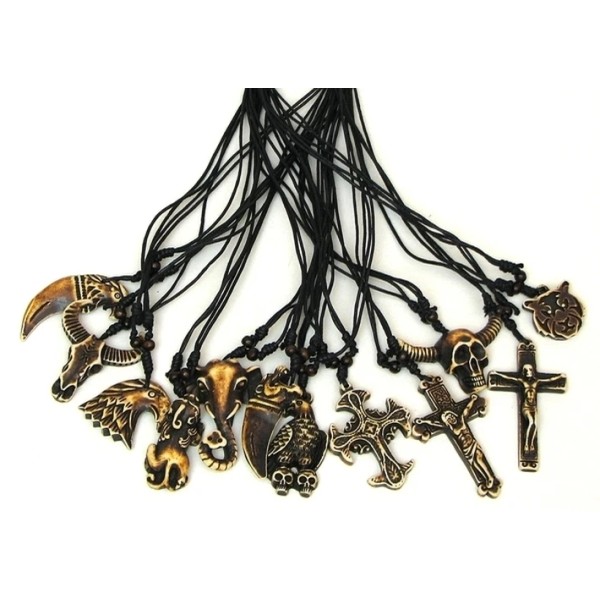 IWGAC Set of 12 Necklaces 18.5"-36" with Bull & Christian