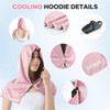 CHEMLUK Cooling Hoodie Towel Women - Cooling Towels for Neck