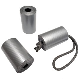 Coopers Bay Mini Duct Tape - Heavy Duty Pocket Size Rolls for Camping, Travel, Medical, Cycling, Vehicle, Etc. - 3-Pack - 2" Wide x 10 Feet per Roll (Grey)