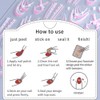 3 Sheets French Bow Nail Stickers for Nail Art, 3D