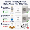Replacement for Delta 13/14 Series Shower Handle Trim Kit with