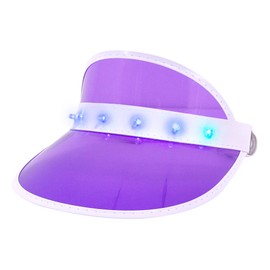 Naimo Sun Visor Hats with Light Clear UV Protection Summer Glowing LED Hat Outdoor Beach Festival Rave Party Cap