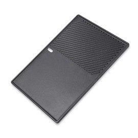 SearCook 17.5'' Grill Griddle 7598 for Weber Spirit I II E310 320 330, S310 320 330, Spirit 700, Cast Iron Grill Plate for Genesis 1000-3500, Cooking Pan Replacement Part for Weber 7638 7639, 1 Pack