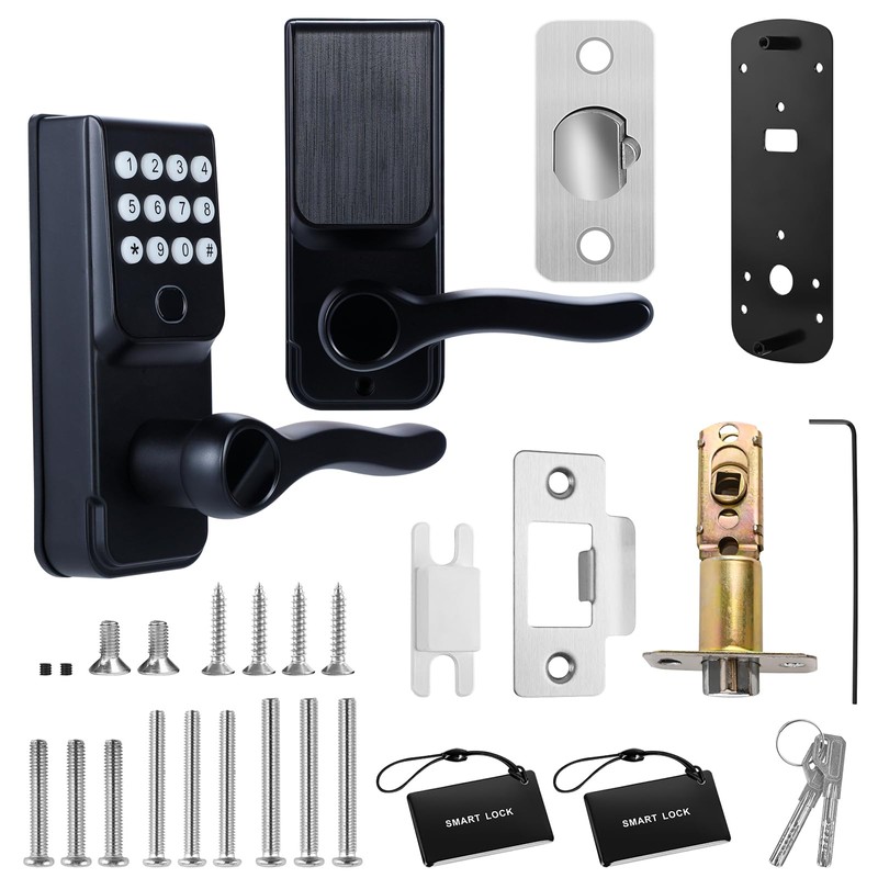 Smart Door Lock, Keyless Entry Door Lock, Fingerprint Door Knob,