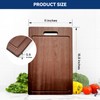GinGinKing Cutting Boards for Kitchen - Double-Sided Over-Sink Wood Cutting