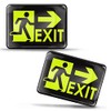 SkinoEu 2 x 3D Gel Emergency Exit Sign Green Route