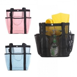 Quick-Dry Mesh Swimming & Toiletry Bag with Drainage Sauna Blue