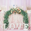 LOMOHOO 2Pcs Greenery Garland Artificial Eucalyptus Leaves Garland 5.7Ft Faux