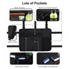 LIGHTMEUP New Upgraded Wheelchair Bag with Mesh Cup Holder for