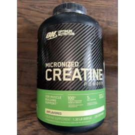 Optimum Nutrition Micronized Creatine Powder, Unflavored, 1.32 lb (600 g)