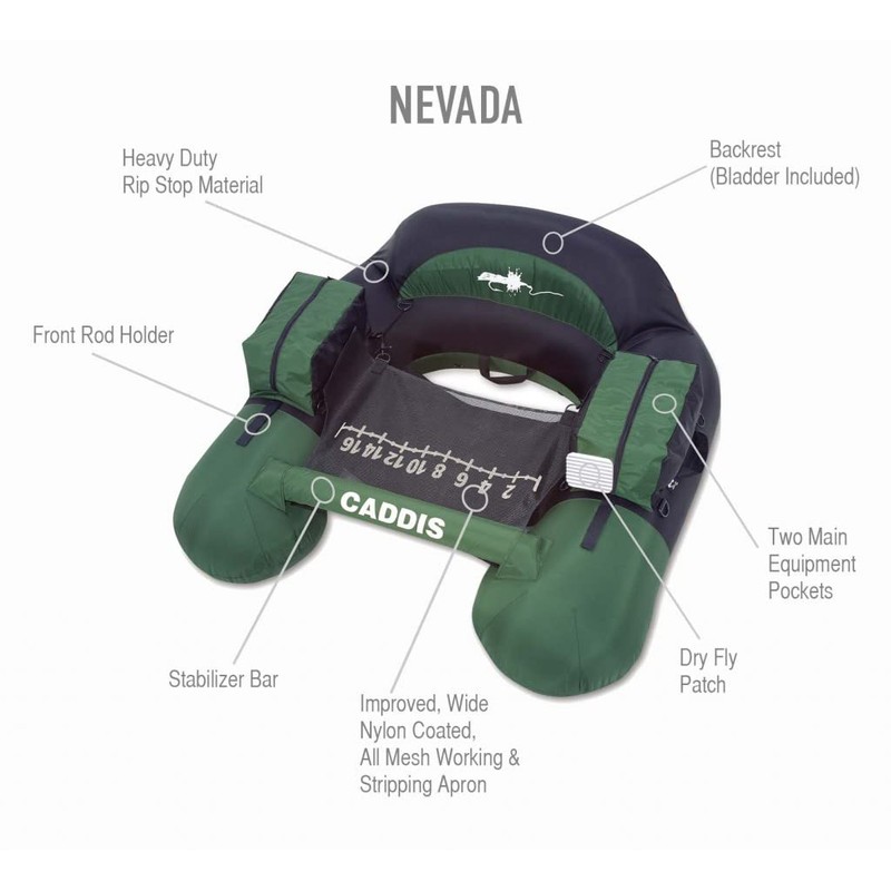 Nevada Float Tube for Fishing and Angling (Made by Caddis