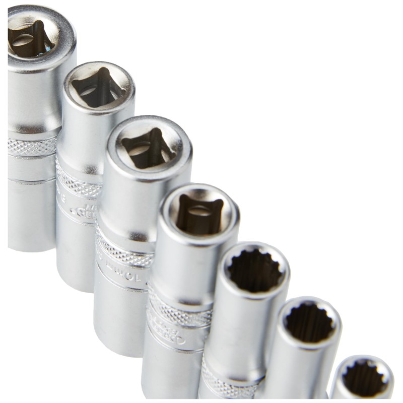 Draper 50048 1/4-Inch Metric Multi-Drive Deep Socket 10 Piece Set