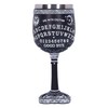 Nemesis Now B5141R0 Black and White Spirit Board Goblet Glass,