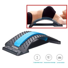 MOHAK Back Massager Lumbar Support Stretcher Relaxation Mate Spinal Pain Relieve Chiropractor