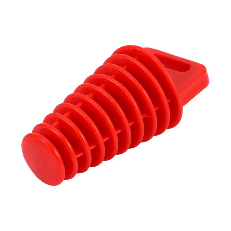 Exhaust Plug Qiilu Wash Plug Rubber Motorcycle Silencer Plug Red