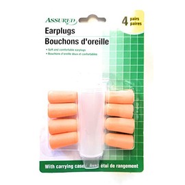 Earplugs, Noise Reduction Rating: 30 Decibels, 4 pairs