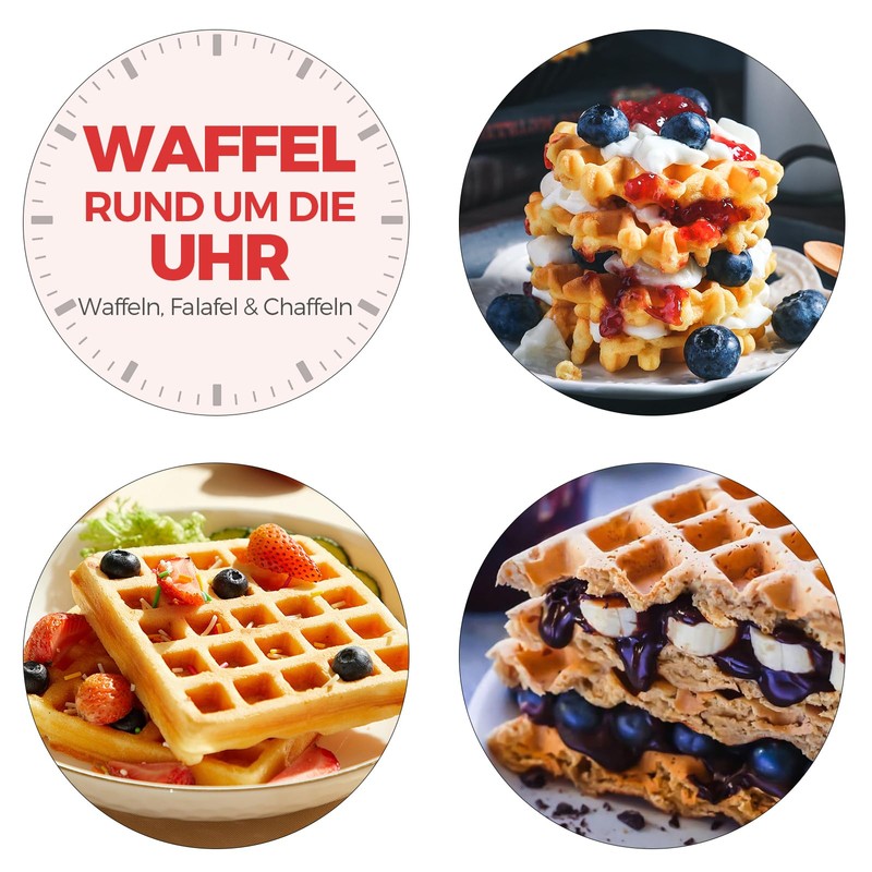 Mini Waffle Iron for Classic Waffle Maker, Small Waffle Maker
