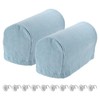 uxcell Stretch Armrest Covers Armchair Anti-Slip for Chairs Sofas Couch Arm Covers Recliner Sofa 1 Set w/Twist Pins(Denim Blue)