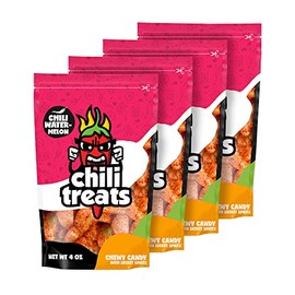 Chili Treats Chili Coated Gummy Candies Sweet, Sour, and Spicy Chewy Goodness (Watermelon Bites)