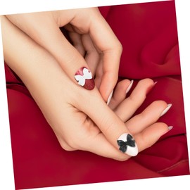 Outanaya DIY Nail Art Charms 30 Pack Mini Bow Nail Charms Ribbons for Women's Nail Decorations