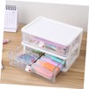 GRIRIW Desktop Organizer Drawers Multi-purpose Storage Box for Office Supplies