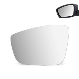 NEYASU Driver Left Side LH Mirror Glass fit for 2012-2019 Volkswagen Beetle 2011-2018 VW Jetta 2012-2015 2017 VW Passat Flat Glass Replacement with Adhesives No Heated