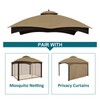 Wonwon Gazebo Replacement Canopy Top Cover 10X12 Double Tiered Canopy