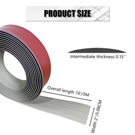 Vinyl Floor Transition Strip Self Adhesive 2"×10' Light Gray Wood Grain Floor Divider Strip Flooring Transition Strips for Uneven Floors, Carpet, Tiles(10FT,2in,Light Gray Wood Grain)