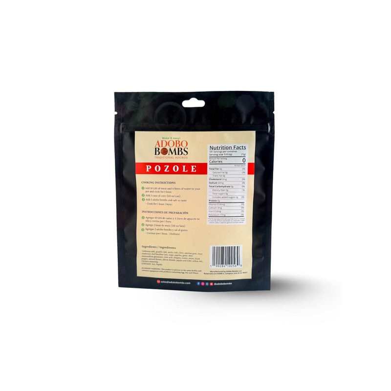 Pozole Bomb |Adobo Bombs Seasoning - 2 pack | Made