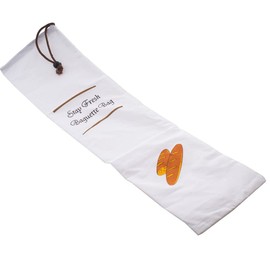 GSD Baguette Bag with drawnstring of Cotton, Brown, 70 x 19 x 3 cm