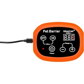 UltraCrab Transmitter for Indoor Pet Barrier for Dogs,Wireless Indoor Electric Fence,Keeps Areas Off Limits,Dog Home Proofing, Orange