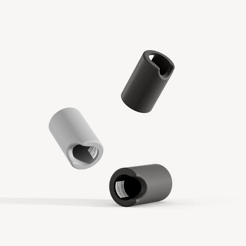 UtySty 8 Pack Cabinet Pulls Matte Black End Caps Baby