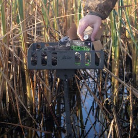 Avery Marsh 12" x 12" Flat Top Table (90065) with Shoulder Strap - Waterfowl Hunting Durable Lightweight Aluminum Multi-Purpose Adjustable Height 39" to 47"