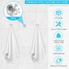 EMSTAR 2PCS Suction Cup Hooks for Shower,No Drill Towel Hooks