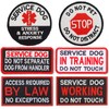 6 PCS Service Dog Patches with Removable Tactical Hook Loop