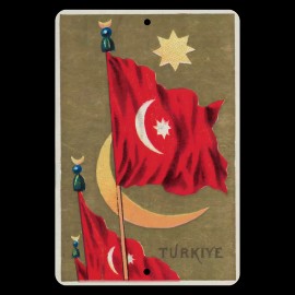 4yougifts Turkish Pride: Crescent and Star Metal Art