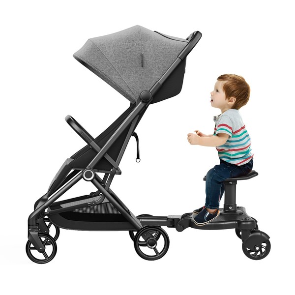 ERAAND Universal Stroller Board with Detachable Seat,2 in1 Sit and
