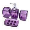 JHNIF Bathroom Accessories Set, 4Pcs Acrylic Bathroom Set Includes Soap