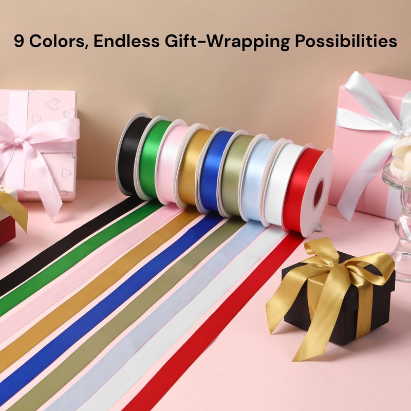 Pink Satin Ribbon 1 Inch x 50 Yards – Soft