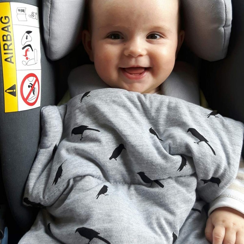 Baby Car Seat Warm Blanket Attached to Seat Cover Colour: