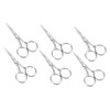 Ipetboom 3sets Facial Scissors Portable Small Eyebrow Hair Scissors Set