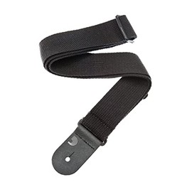 D'Addario Accessories Guitar Strap - Guitar Accessories - Electric Guitar Strap, Acoustic Guitar Strap, Acoustic Electric Guitar Strap & Bass Guitar Strap - Cotton - Black