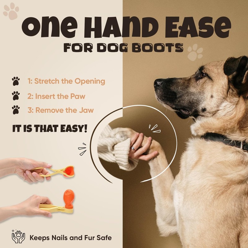 Slip into Dog Booties with One Hand | Fitting Tool