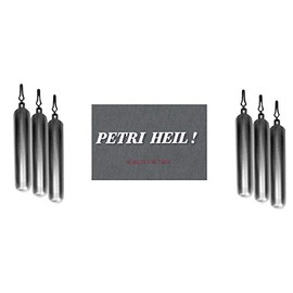 Behr Drop-Shot Lead Weights Long, 4 7 10 14 18 25 35 g + Free Petri Heil! Sticker (18 grams)