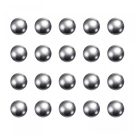sourcing map 10mm Precision Balls Carbon Steel Solid Bearings Ball 100pcs