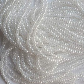 Seed Beads 10/0 Czech Bridal White Pearl (Full Hank Pack) Glass Beads