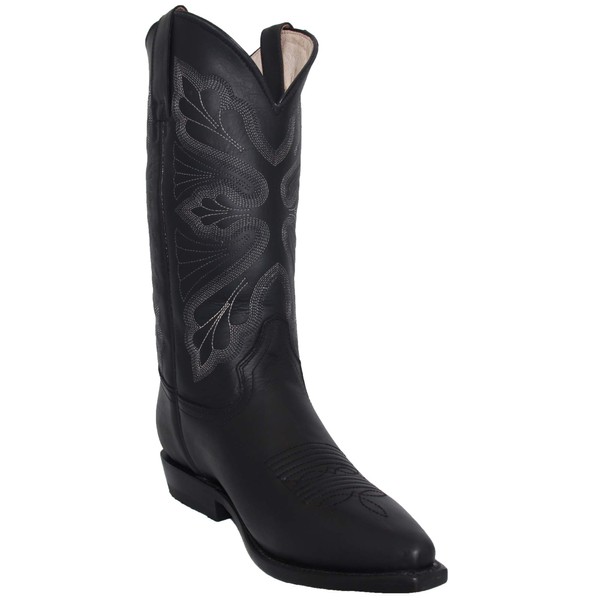 Western Shops Mens Genuine Leather Cowboy Boots, J Toe Western