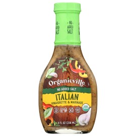 ORGANICVILLE Organic Salt Free Italian Dressing, 8 FZ