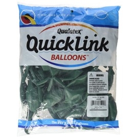 Qualatex 12" Green Quicklink Latex Balloons (50ct)