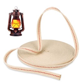 10 Metre Wick for Oil Lamps, Flat Cotton Petroleum Lamp Wick, Odourless Oil Lamp Wick, Replacement Wicks for Oil Lamp, Kerosene Lamp